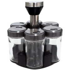 Verk 27046 Fűszertartó készlet forgó állvánnyal, 6 db papírárú, csomagoló és tárolóeszköz