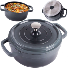 Verk Group VG 07167_SZ tapadásmentes indukciós főzőedény fedéllel, 2l, szürke edény