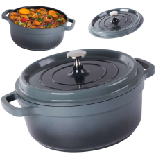 Verk Group VG 07168_SZ tapadásmentes indukciós főzőedény fedéllel, 4l, szürke edény