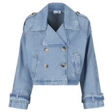 Vero Moda Ballonkabátok VMLELOU SHORT LS TRENCHCOAT Kék EU L