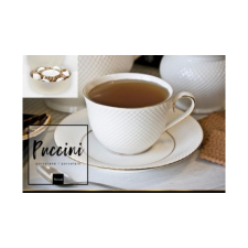 Veroni V.B.08848 Puccini porceláncsésze+alj ,250ml,6 személyes,dobozban bögrék, csészék