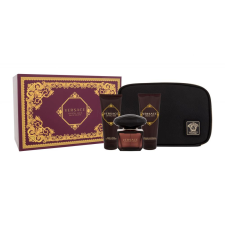 Versace Crystal Noir SET: edt 90ml + tusfürdő gél 100ml + Testápoló 100ml + Kozmetikai Táska kozmetikai ajándékcsomag