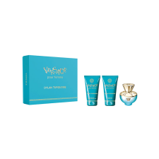 Versace Dylan Turquoise SET: EDT 50ml +  test gél 50ml + tusfürdő gél 50ml kozmetikai ajándékcsomag