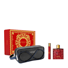 Versace Eros Flame SET: edp 100ml + edp 10ml + Kozmetikai Táska kozmetikai ajándékcsomag