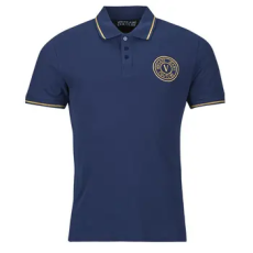 Versace Jeans Couture Rövid ujjú galléros pólók 80GAGT03 Tengerész EU M