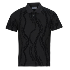 Versace Jeans Couture Rövid ujjú galléros pólók POLO77GAG6R0 Fekete EU L férfi póló