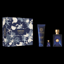 Versace Pour Homme Dylan Blue SET: EDT 100ml + EDT 5ml + tusfürdő gél 150ml kozmetikai ajándékcsomag