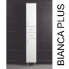 Vertex Bianca Plus 30 magas szekrény 2 ajtóval, 2 fiókkal, magasfényű fehér színben, jobbos