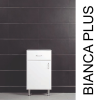 Vertex Bianca Plus 45 alacsony szekrény 1 ajtóval, 1 fiókkal, magasfényű fehér színben, jobbos