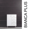 Vertex Bianca Plus 60 alacsony szekrény 1 ajtóval, 4 fiókkal,aida dió színben, balos