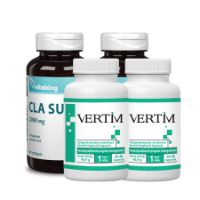 Vertim + CLA étrend-kiegészítő kapszula 2x60+2x60 db vitamin és táplálékkiegészítő