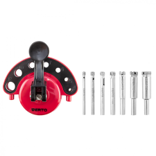 Verto 60H840 Gyémánt Fúrókészlet 8Db 5-12Mm Fúrószár, Fúrószár Vezető barkácsgép tartozék