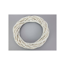  Vessző koszorú kopogtató alap 35 cm fehér dekorációs kellék