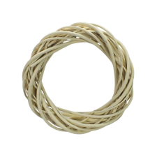  Vessző koszorú krém 25cm 48/# dekorációs kellék