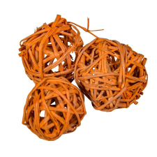  Vesszőlabda 3cm terrakotta 20db-os dekorációs kellék