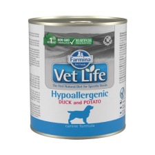  Vet Life Dog Hypoallergenic Duck&amp;Potato 300gr kutyaeledel