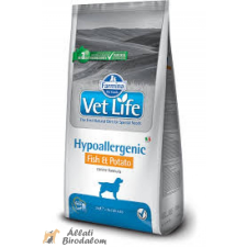 VET LIFE Natural Diet Dog Hipo Fish amp;potato 12kg macskaeledel