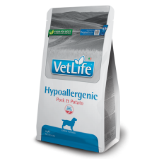 VET LIFE Natural Diet Dog Hipoallergenic Pork, Potato 2x12kg kutyaeledel