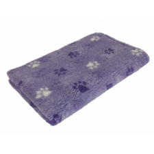 VetBed Csúszásmentes, Ízületkímélő Kutyafekhely Lila, 2 féle tappancs mintával 75x100 cm szállítóbox, fekhely kutyáknak