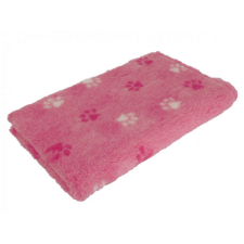 VetBed Csúszásmentes, Ízületkímélő Kutyafekhely Rózsaszín, 2 féle tappancs mintával 75x100 cm szállítóbox, fekhely kutyáknak