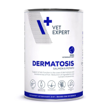 VETEXPERT VetExpert Veterinary Diet Dermatosis konzerv kutyáknak lazac &amp; burgonya 400 g kutyaeledel