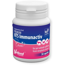 Vetfood Premium NTS Immunactiv roboráló készítmény daganatos betegségek esetén kutyák, macskák és rágcsálók részére 30 db vitamin, táplálékkiegészítő kutyáknak