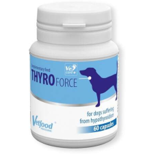 Vetfood ThyroForce pajzsmirigy működését támogató kapszula kutyáknak 120 db vitamin, táplálékkiegészítő kutyáknak