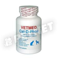 Vetmed Cal-D-Phos csonterősítő 75db vitamin, táplálékkiegészítő kutyáknak