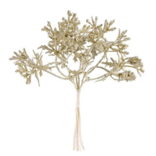  Vetvička MagicHome Vianoce, zlatá 15 cm karácsonyi dekoráció