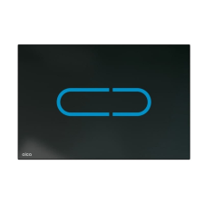  Vezérlőgomb Alca üveg fekete színben fényes felülettel NIGHTLIGHT-1 szaniter