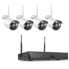 Vezeték nélküli HD 4K biztonsági 4 kamerás rendszer megfigyelő kamera