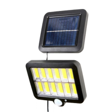  Vezeték nélküli Napelemes 12 COB LED fali lámpa fény-mozgásérzékelős - GL-12COB kültéri világítás