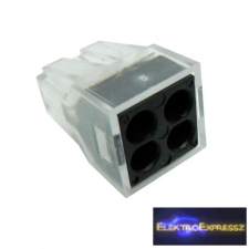  Vezeték összekötő 4pólusú 5.6mm villanyszerelés