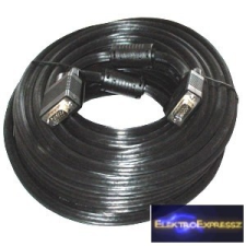  VGA kábel 20m árnyékolt fekete audió/videó kellék, kábel és adapter