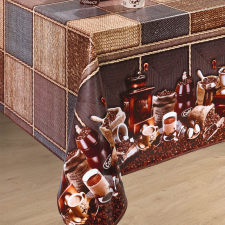  Viaszos vászon méterben 140cm széles kávédaralós barna lakástextília