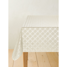  Viaszos vászon méterben 140cm széles Star rombusz mintás krém lakástextília