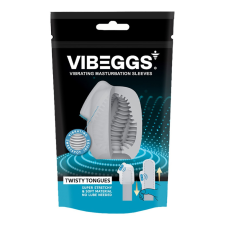VIBEGGS VIBEGGS - Twisty Tongues - Vibrating Masturbation Sleeve - White maszturbátor