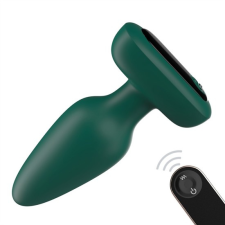  Vibráló dugó szilikon vizuális 10 x 4.2cm zöld vibrátorok