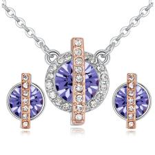  Vibrant Hope - lila - Swarovski kristályos ékszerszett ékszer szett