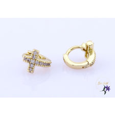  Vica antiallergén béby kereszt fülbevaló-14K fülbevaló