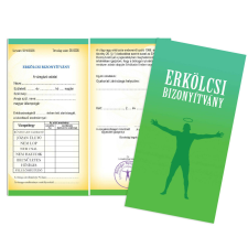  Vicces bizonyítvány, Erkölcsi bizonyítvány ajándéktárgy