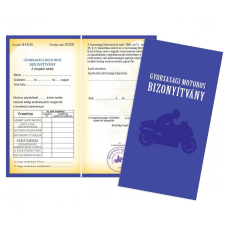 Vicces bizonyítvány, Gyorsasági motoros ajándéktárgy