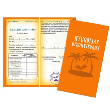 Vicces bizonyítvány, Nyugdíjas bizonyítvány ajándéktárgy