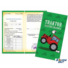  Vicces bizonyítvány, Traktor vezetői engedély ajándéktárgy