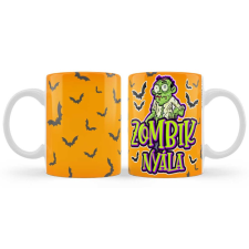  Vicces bögre, Halloween, Zombik nyála, sárga bögrék, csészék