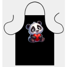  Vicces fekete kötény, Panda maci lakástextília