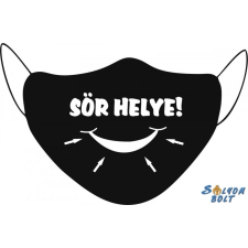 Vicces fekete szájmaszk, Sör helye védőmaszk