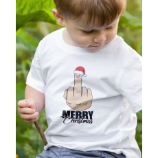 Vicces gyerek póló karácsonyra - Merry christmas