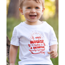  Vicces horgász gyerek póló - A nagy horgász hala