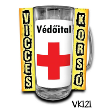 Vicces korsó Védőital sörös pohár